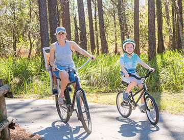 Bike with your children and loved ones at Campers Holiday.