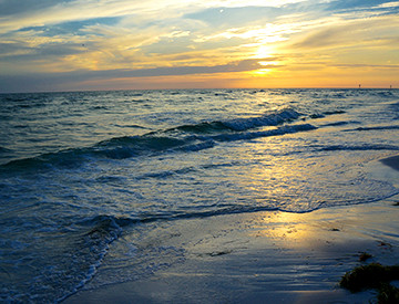 Relax at Pine Island Beach and enjoy the sunset with your family and loved ones.